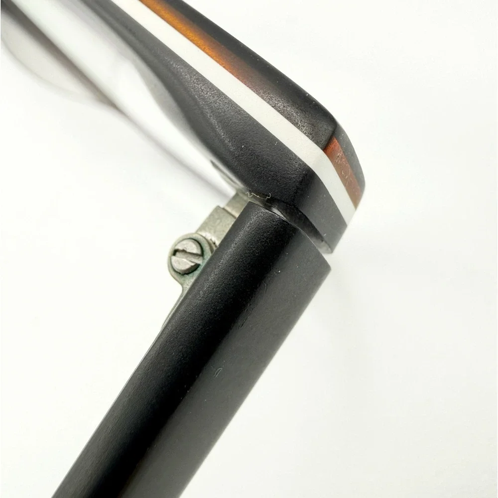 Warby Parker BRADY‎ 103 Black w/White Stripe Eyeglasses Frame 51-19-145
